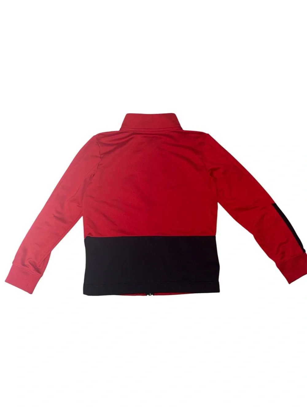 Nike Kids Red And Black Color-Block Athletic Sporty Track Jacket Boys Size 7